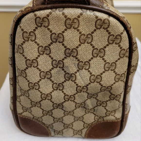 Gucci Tan Supreme Coated Canvas Ophidia Boston Handbag - Picture 3 of 16